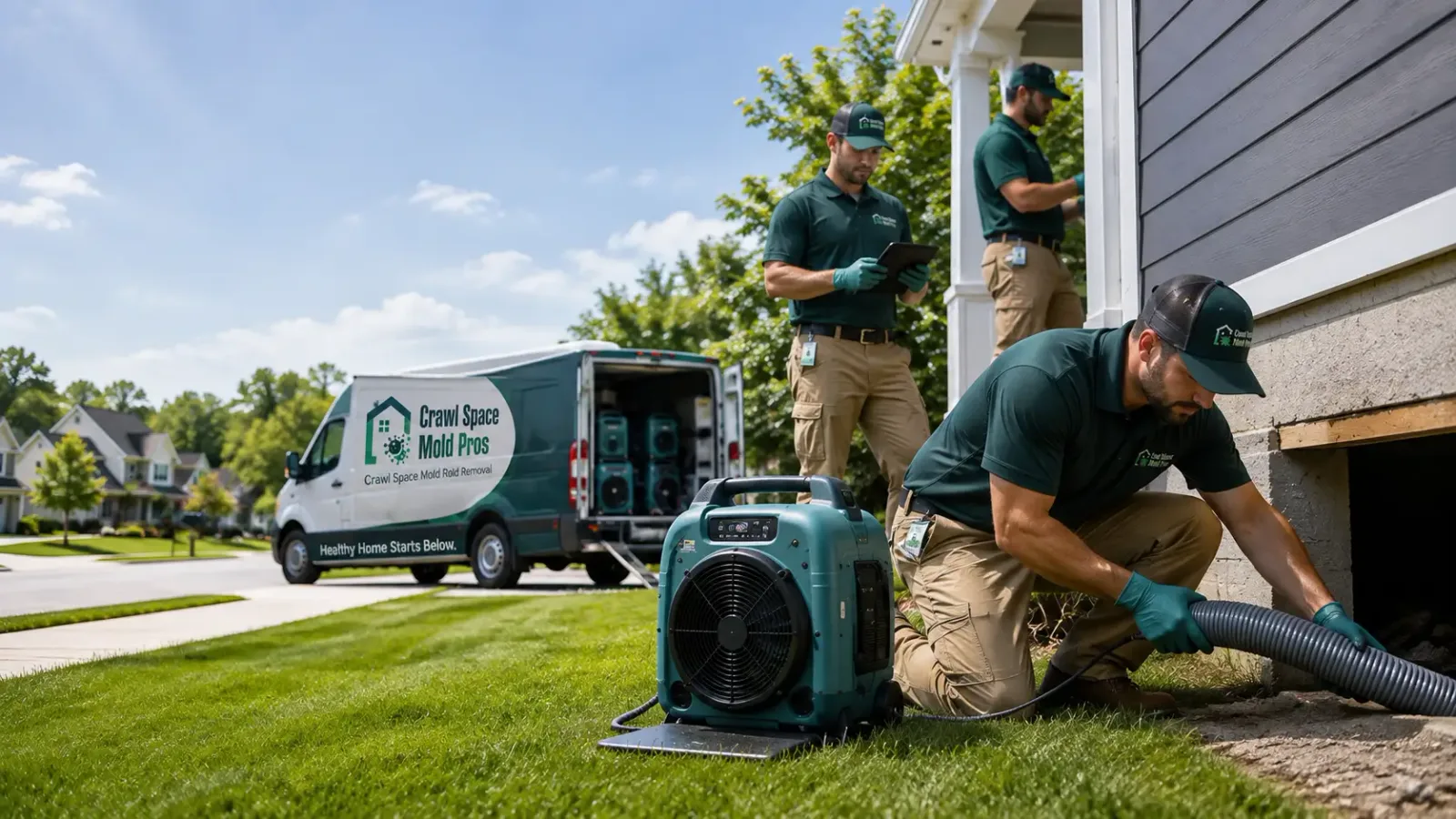 Crawl Space Mold Removal in Mallard, IA